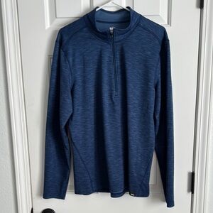 Men's Blue Quarter-Zip Pullover
